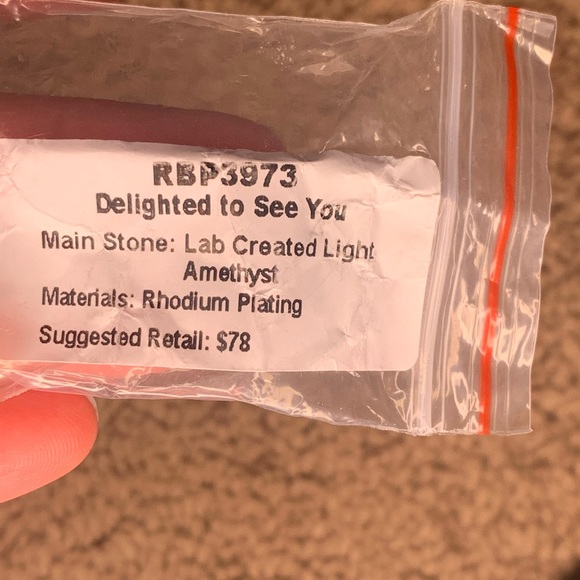 “Delighted to See You” Bomb Party Amethyst Ring - Picture 3 of 3